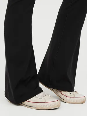 OFFLINE By Aerie Real Me High Waisted Crossover Flare black Legging thumbnail 5