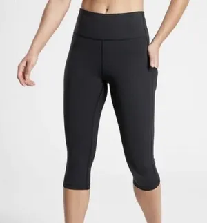Athleta Black Ultimate Stash Crop Legging thumbnail 1