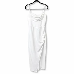 Lulus NWOT White Always Turning Heads Bustier Tulip Sweetheart Midi Dress Large thumbnail 5