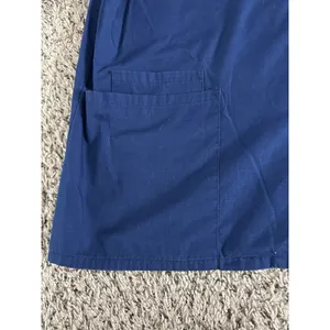 RX Gear Women's Navy Blue Long Sleeve Snap Button down Scrub Top Size‎ Medium thumbnail 2
