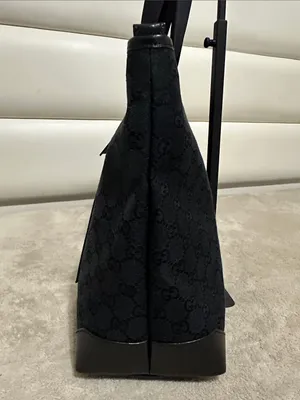 Gucci Black GG Shoulder Tote thumbnail 6