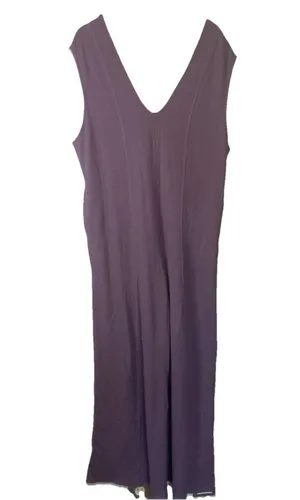 Free People Free-est Avenue Women's Ribbed Knit Jumpsuit Size S Purple One Piece thumbnail 1