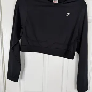 Sz XXL Gymshark Black Seamless Long Sleeve Cropped Top NWOT thumbnail 5