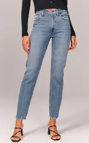 Abercrombie & Fitch The Mom High Rise Curve Love 4/27 thumbnail 1