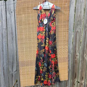 NEW Sweet Lemon Floral Print Halter Neck Maxi Dress thumbnail 12
