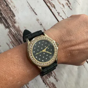 Black Silicone Polka Dot Fashion Watch‎ thumbnail 7