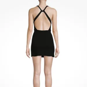 Free‎ People Intimately NWT Small Just Peachy Elegant Black Mini Slip Dress thumbnail 3