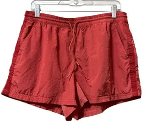 Athleta Expedition Etruscan Red Hiking Athletic Shorts‎ Size 8 Preppy Athleisure thumbnail 1
