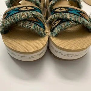 TEVA Flatform Ceres Embroidery-fringe Platform Sandals Size 8 thumbnail 2