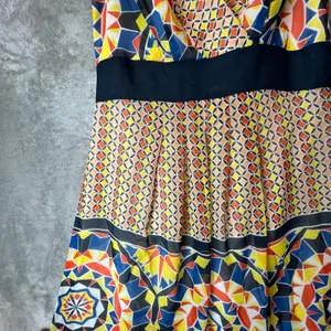 Ann‎ Taylor Geometric Kaleidoscope Maxi Dress Bold Abstract Print Size 2 New thumbnail 5