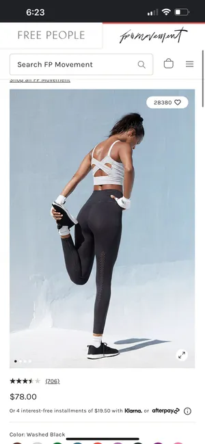 Free People High-Rise 7/8 Length Good Karma Leggings thumbnail 2