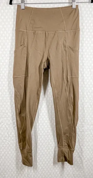 Free People Movement‎ Green High Rise Pocket Leggings thumbnail 1
