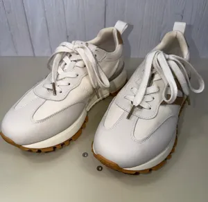 Necap Revela Chunky Platform Sneakers Women’s US 7.5 White Tan Casual Shoes thumbnail 1