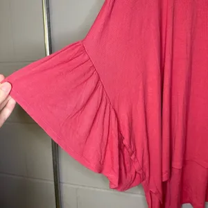 Anthropologie Akemi + Kin Capa Fluttered Tunic in Pink Women’s Sz M/L Oversized thumbnail 5