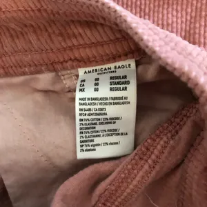 American Eagle super high rise baggy wide leg pink corduroy pants 00 thumbnail 3