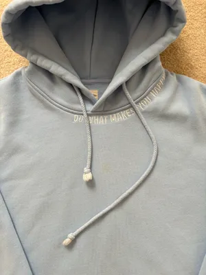 Sun-kissed Coconut Blue Hoodie Do What Makes You Happy Hoodie thumbnail 3