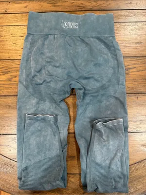 PINK Victoria's Secret Kids Seamless High-Waist Slate Gray Leggings thumbnail 2
