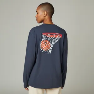 Vineyard Vines Mens XL Navy Blue Basketball Graphic Long Sleeve Pocket T-Shirt thumbnail 2