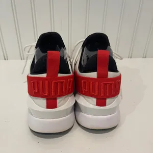 Puma Muse Maia Womens 8.5 White Black Red Streetwear 370316-01 Athleisure Shoes thumbnail 4
