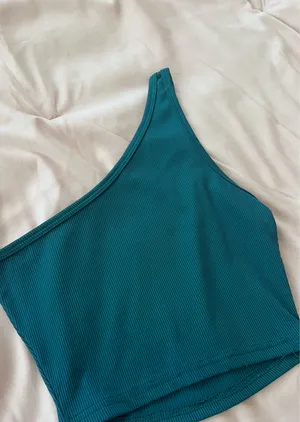 Navy Crop Top Forever 21 thumbnail 2