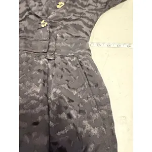 Good American Jumpsuit Women S Summer Boss Black‎ Jacquard Animal Print Mob Wife thumbnail 11