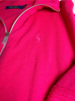 Polo Golf Ralph Lauren Women S Pink Cashmere Blend Full Zip Hooded Sweater thumbnail 12