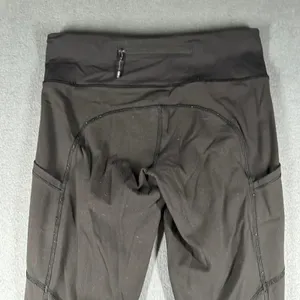 Lululemon Speed Tight III Ruched Leggings Womens 4 Black‎ Pull On Pockets thumbnail 9