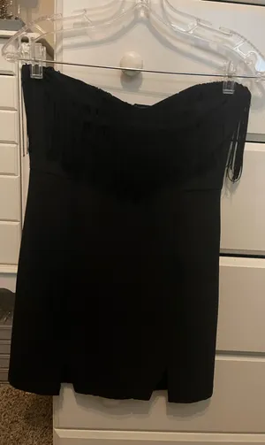 Black strapless dress thumbnail 5
