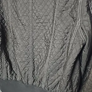 Clique crop cropped moto motorcycle quilted bomber style black jacket sz Medium thumbnail 7