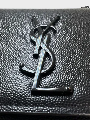 YSL Saint Laurent AUTHENTIC Black Leather Monogram Chain Crossbody Bag WITH COA thumbnail 10