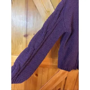 Seven7 Chenille Turtleneck Sweater Purple Size Medium (5668) thumbnail 2