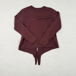 Babaton Merino Wool Long Sleeve Front Tie Sweater‎ thumbnail 3