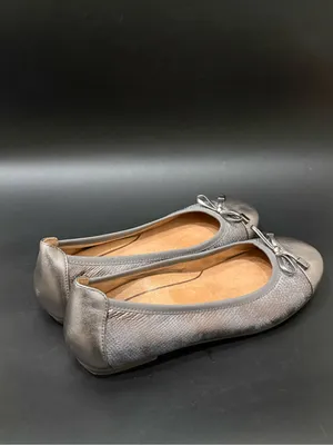 VIONIC Minna Ballet Flats in Pewter Metallic Gray Snake Print Cap Toe Size 6 thumbnail 4