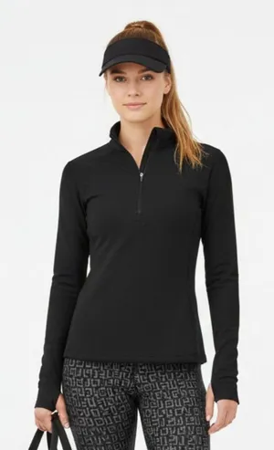 Patagonia Black Quarter Zip Capalene Base Layer Long Sleeve Shirt M thumbnail 1