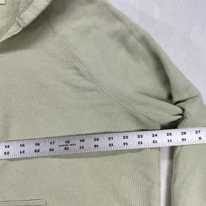 Madewell Hoodie Pullover Sweatshirt Pouch Pocket Balloon Sleeve‎ Green L thumbnail 2