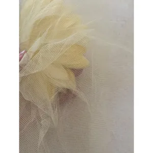 ILGWU pale yellow three piece dress 60 70 small medium lace hair pics thumbnail 7