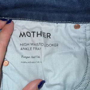 Mother High Waisted Looker Ankle Fray Women 31 Blue Good Tongue And Chic Skinny thumbnail 5