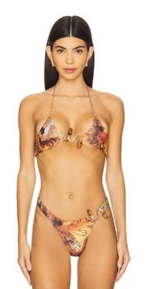 Jaded London Orange Micro Bikini Top  thumbnail 1
