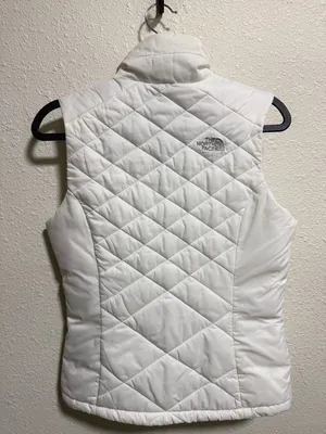 The North Face Thermoball‎ Eco Puffer Vest Womens XS White Quilted Full Zip thumbnail 8