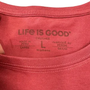 Life is Good Womens Crusher Tee Red Gingerbread‎ House Home Sweet Home Shirt thumbnail 4