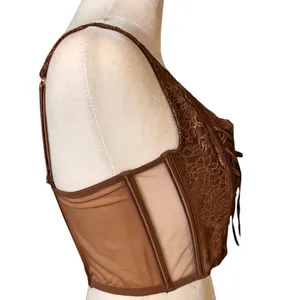 Victoria's Secret Brown Gold Festival Concert Corset Size M NWT thumbnail 6
