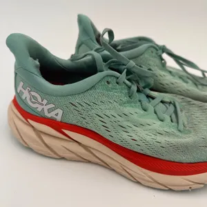 Hoka One Women's Clifton Mint Aqua Running Shoes Sneakers Size 8 thumbnail 2