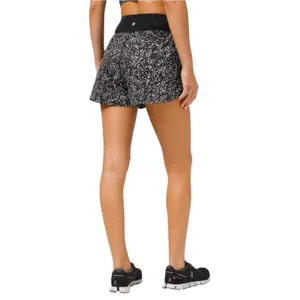 Lululemon Find Your Pace Short High Rise 3" Lined Crinkle Reflective White Black thumbnail 3