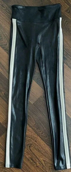 SPANX Faux Leather Side Stripe Leggings thumbnail 5