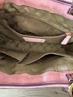 Coach Vintage 2004 Pink Straw Tote Bag - Style 4419 thumbnail 16