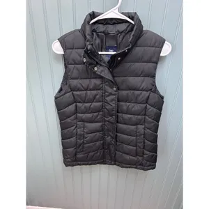Gap Womens Black Quilted Puffer Vest Stand‎ Collar Zip Front Snap Closure Small thumbnail 5