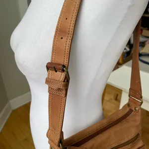 Fossil Cognac Tan Leather Shoulder Bag Purse Y2K thumbnail 6