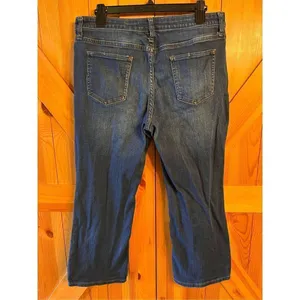 Who What Wear Jeans Womens Size 12 Cropped Dark Wash (3004) thumbnail 4