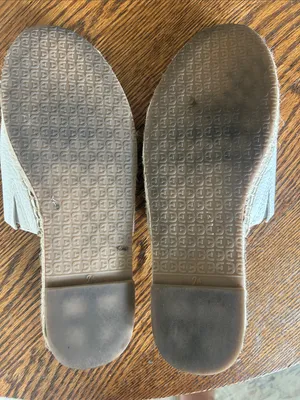 Sam Edelman White Scalloped Leather Slide Mules thumbnail 2