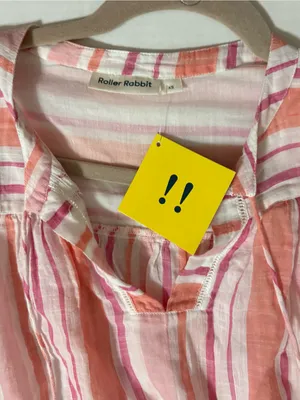 NWT roller rabbit xs Hampton tunic pink white thumbnail 7